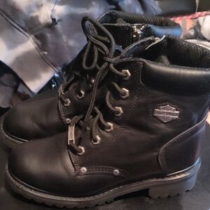 Black Women's Harley Davidson Boots